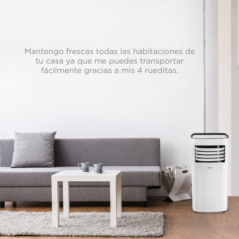 Aire Acondondicionado Portátil Midea 1 Ton, Frío, 115v, Blanco Midea MAP12C1PSP