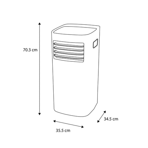 Aire Acondondicionado Portátil Midea 1 Ton, Frío, 115v, Blanco Midea MAP12C1PSP