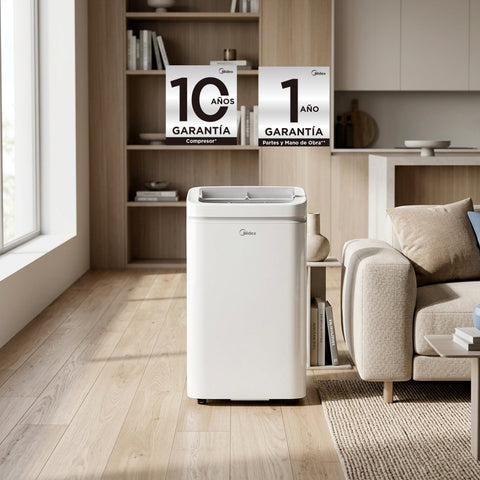 Aire Acondicionado Portátil Midea Inverter 1.1 Ton, Frío, WiFi