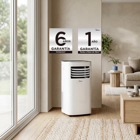 Aire Acondicionado Portátil 1.1 Ton, Frío Calor, 110 v