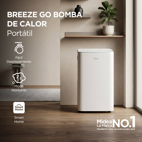 Aire Acondicionado Portátil Midea 1.1 Ton, Frío Calor, WiFi