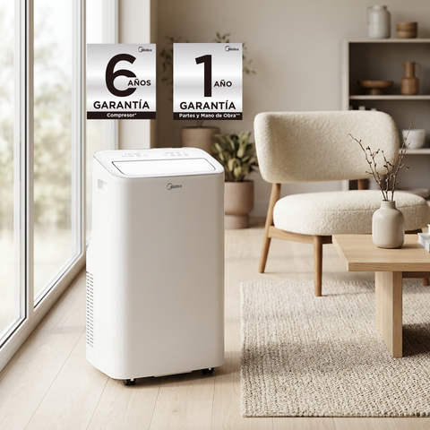 Aire Acondicionado Portátil Midea 1.1 Ton, Frío Calor, WiFi