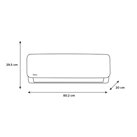 Minisplit Midea On Off Solo Frío 1 Tonelada 12000BTUs 110V
