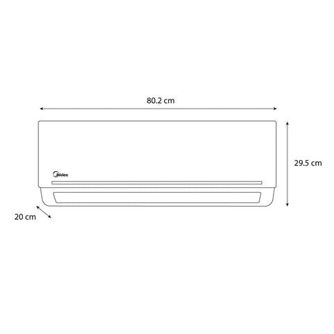 Minisplit Midea Fresh+ On/off Seer 11.5, 1 Ton, F/c, 110v