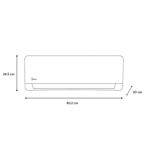 Minisplit Midea Inverter SEER 20, 1 Ton, Frío Calor, 110V