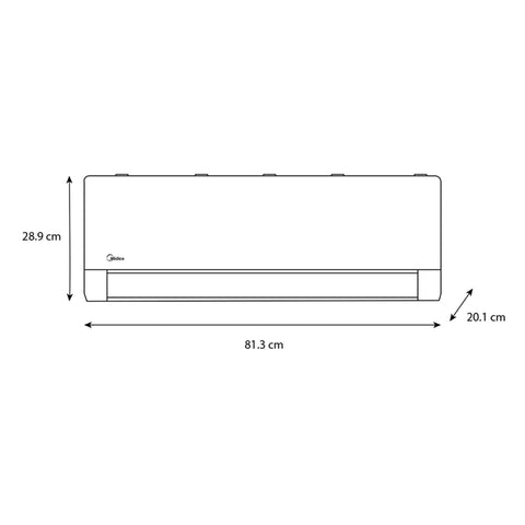 Minisplit Midea 12,000 BTU´s Frío/Calor 115V Inverter