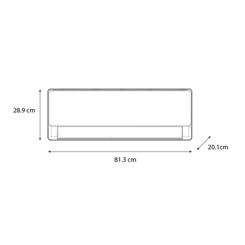 Minisplit Midea 12,000 BTU´s Frío Calor 115V Inverter