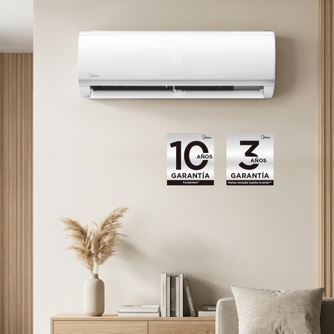 Minisplit Midea Inverter Frío-Calor 12,000BTU's 220V