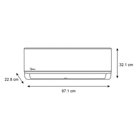 Minisplit Midea Inverter SEER 20, 1.5 Ton, Frío Calor, 220V