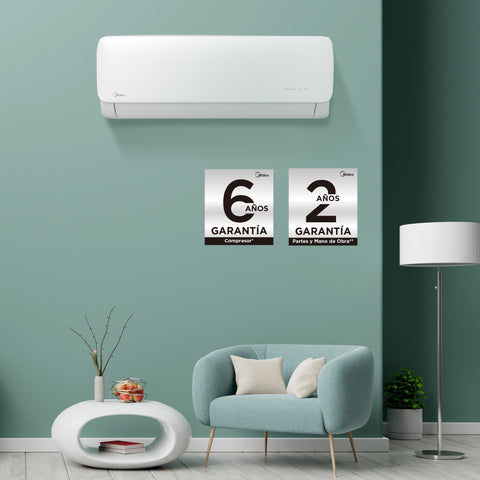 Minisplit Midea Max Fresh On Off, 2 Ton, Frío Calor, 220V