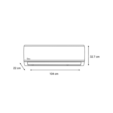 Minisplit Midea EcoSaver-32 Inverter SEER 18 2 Toneladas Frío Calor 220V