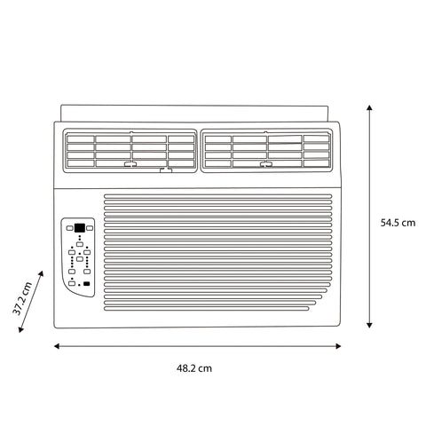 Aire Acondicionado Ventana Midea ECO, 12,000 BTU, Frío, 110v