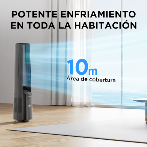 Ventilador Midea de Torre sin aspas 40¨ Negro
