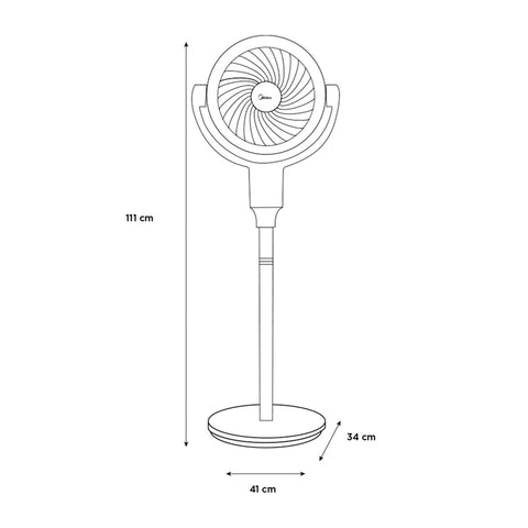 Ventilador Midea de circulación AnySeason 10"