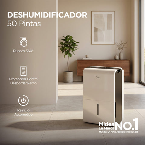 Deshumidificador Midea 50 pintas