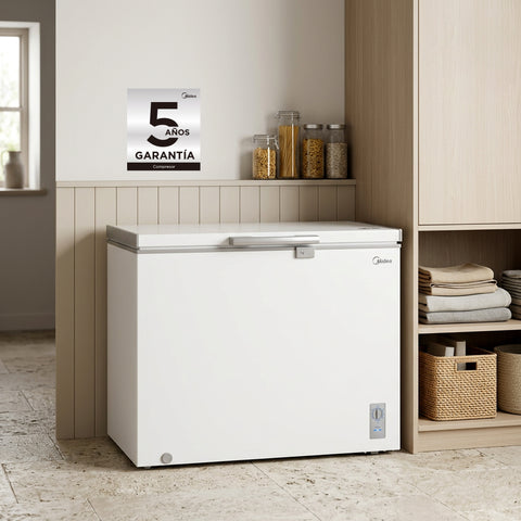 Congelador Chest Freezer Inverter Quattro Blanco 11 Pies