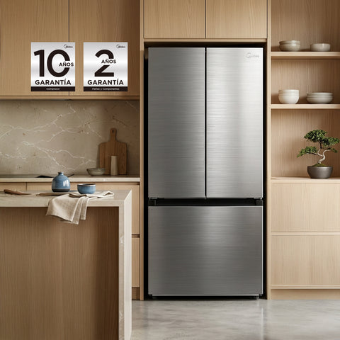 Refrigerador Midea 19 pies FrenchDoor Inox
