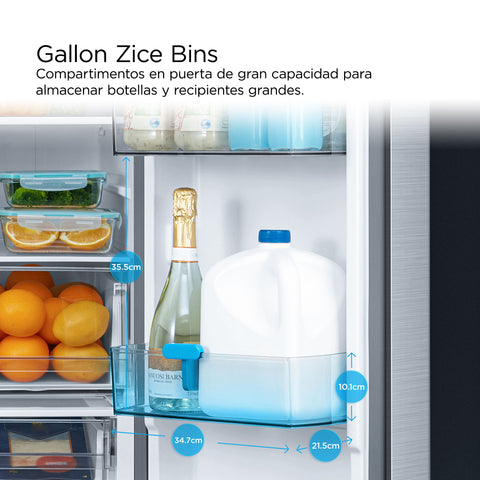Refrigerador Midea French Door SpaceMaster 23 Pies Negro