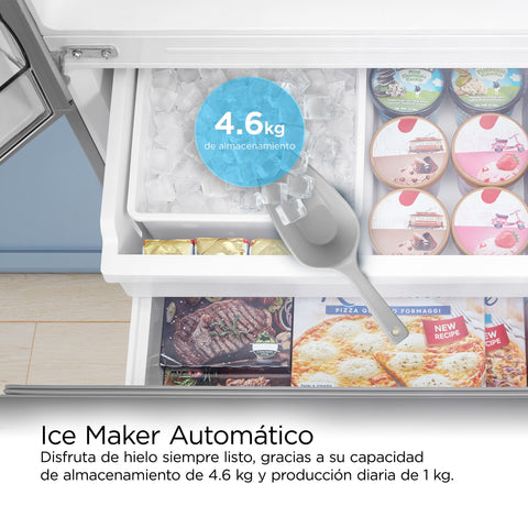Refrigerador Midea French Door SpaceMaster 23 Pies Negro