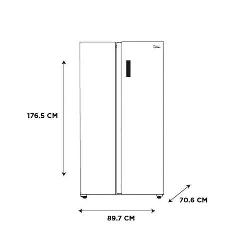 Refrigerador Side By Side Inverter Quattro Glass Door 20 P