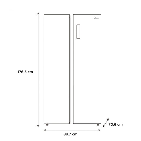 Refrigerador Automático Midea Side By Side inverter  20 P
