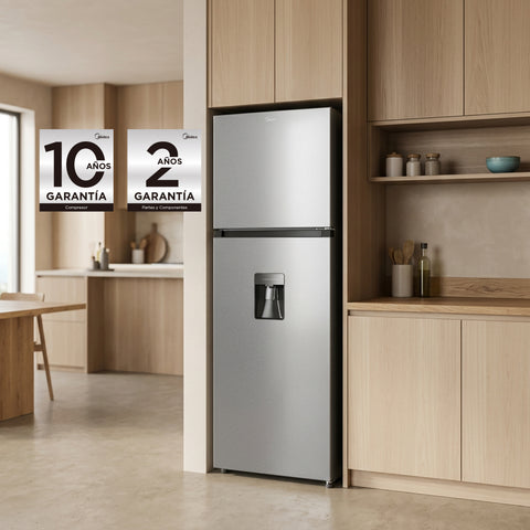 Refrigerador Automático Midea Top Mount Silver 10 Pies