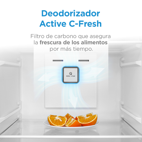 Refrigerador Top Mount 12 pies Midea Inverter Quattro Lake Silver