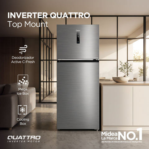 Refrigerador Top Mount Inverter Quattro  15 Pies Cúbicos