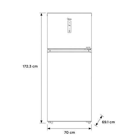 Refrigerador Top Mount Inverter Quattro  15 Pies Cúbicos