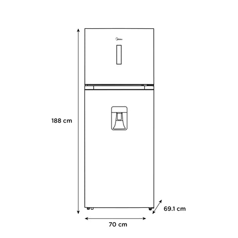 Refrigerador Top Mount Inverter Quattro  17 Pies Cúbicos