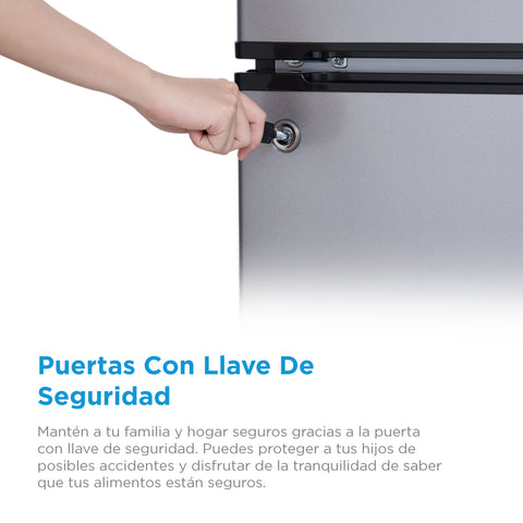 Frigobar dos puertas 3.1 Pies Cúbicos Midea MDRT87CCDLS