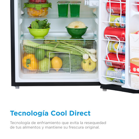 Frigobar dos puertas 3.1 Pies Cúbicos Midea MDRT87CCDLS