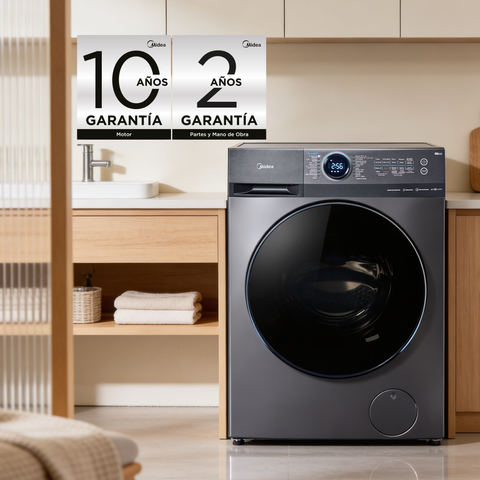 Lavasecadora Midea Carga Frontal 15/8 KG Titanio