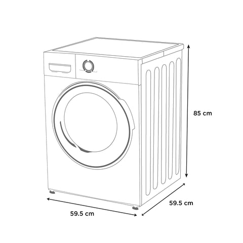 Lavasecadora Midea Carga Frontal 15/8 KG Titanio