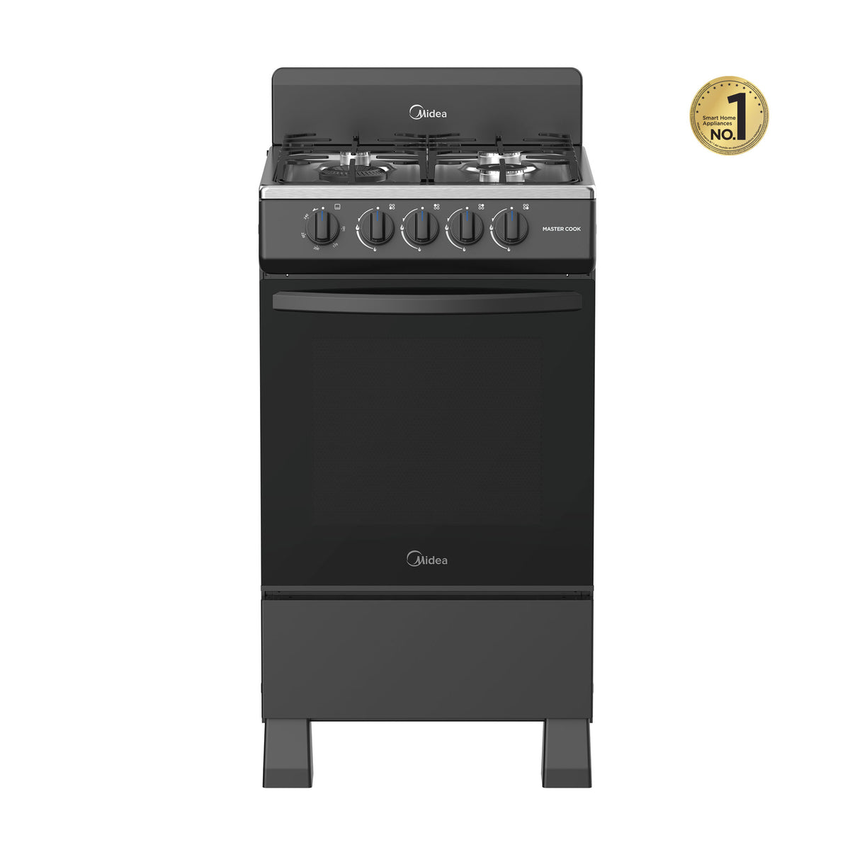 Estufa de piso Midea con copete 20" MasterCook Negra