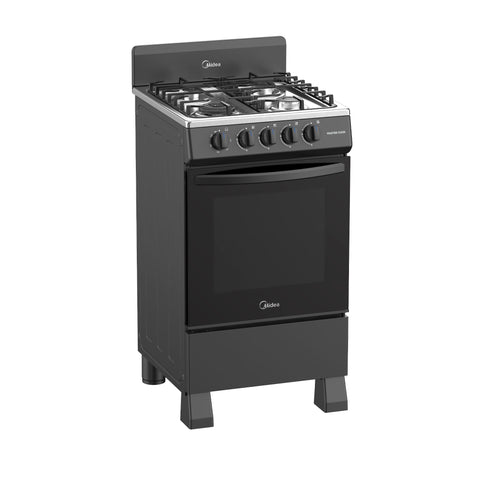 Estufa de piso Midea con copete 20" MasterCook Negra