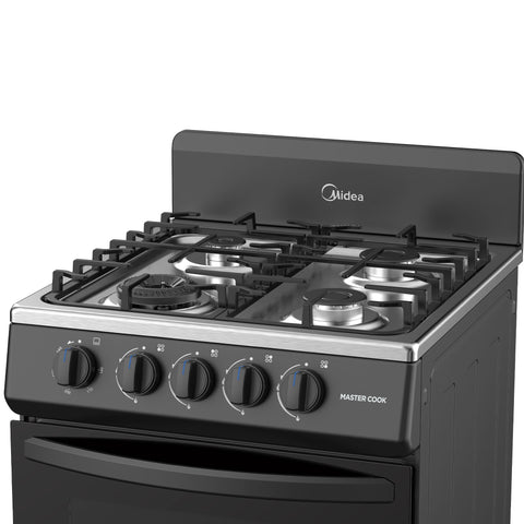 Estufa de piso Midea con copete 20" MasterCook Negra