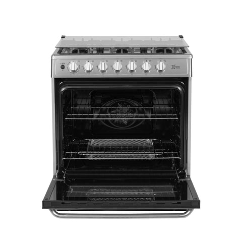 Estufa de Piso Midea 30' Xtreme Chef-Air Acero Inoxidable
