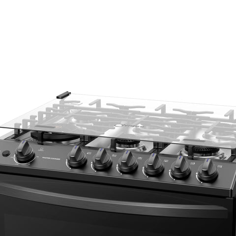 Estufa de piso Midea con capelo 30¨ MASTER COOK Pro Dark Inox
