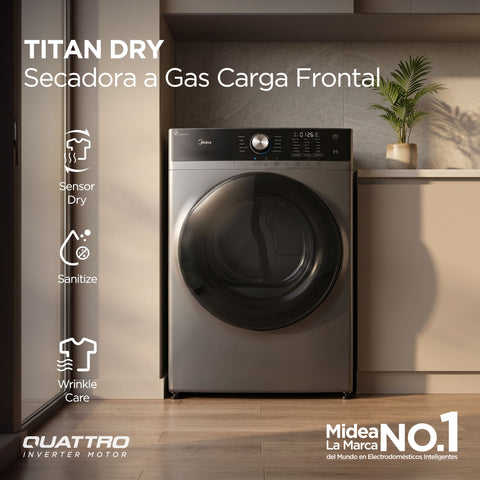 Secadora de Carga Frontal Midea Titan Dry 22Kg Silver