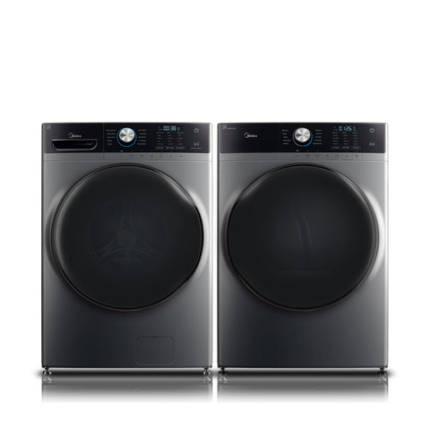 Lavadora Carga Frontal Midea Titan Wash 21Kg Silver