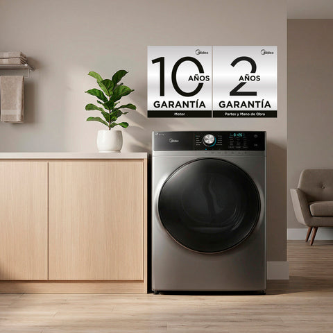 Lavadora Carga Frontal Midea Titan Wash 21Kg Silver