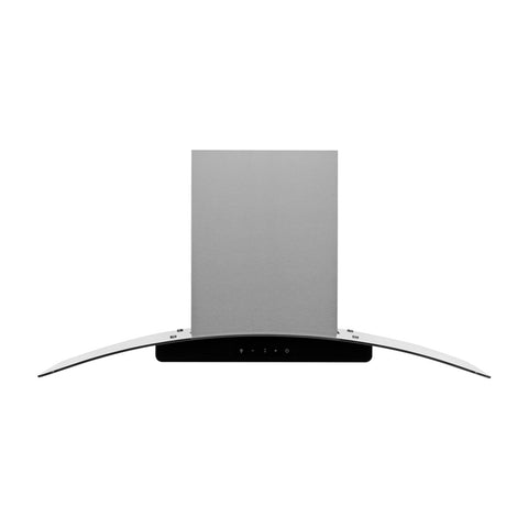 Campana Decorativa de Pared 36 Midea Vidrio Templado Curvo