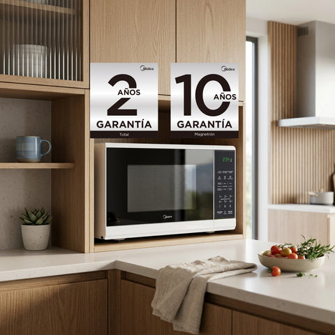 Horno de Microondas 0.7 Pies Cúbicos Midea MMDF07S2BW