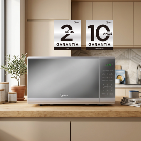Microondas Midea 0.7 Pies Cúbicos Silver