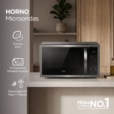 Microondas MIDEA MMDHF16S2SS  1.6 Pulgadas Silver