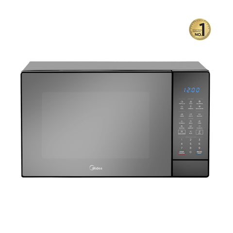 Microondas Midea 1.4 Pies SmartECO Puerta Espejo Negro