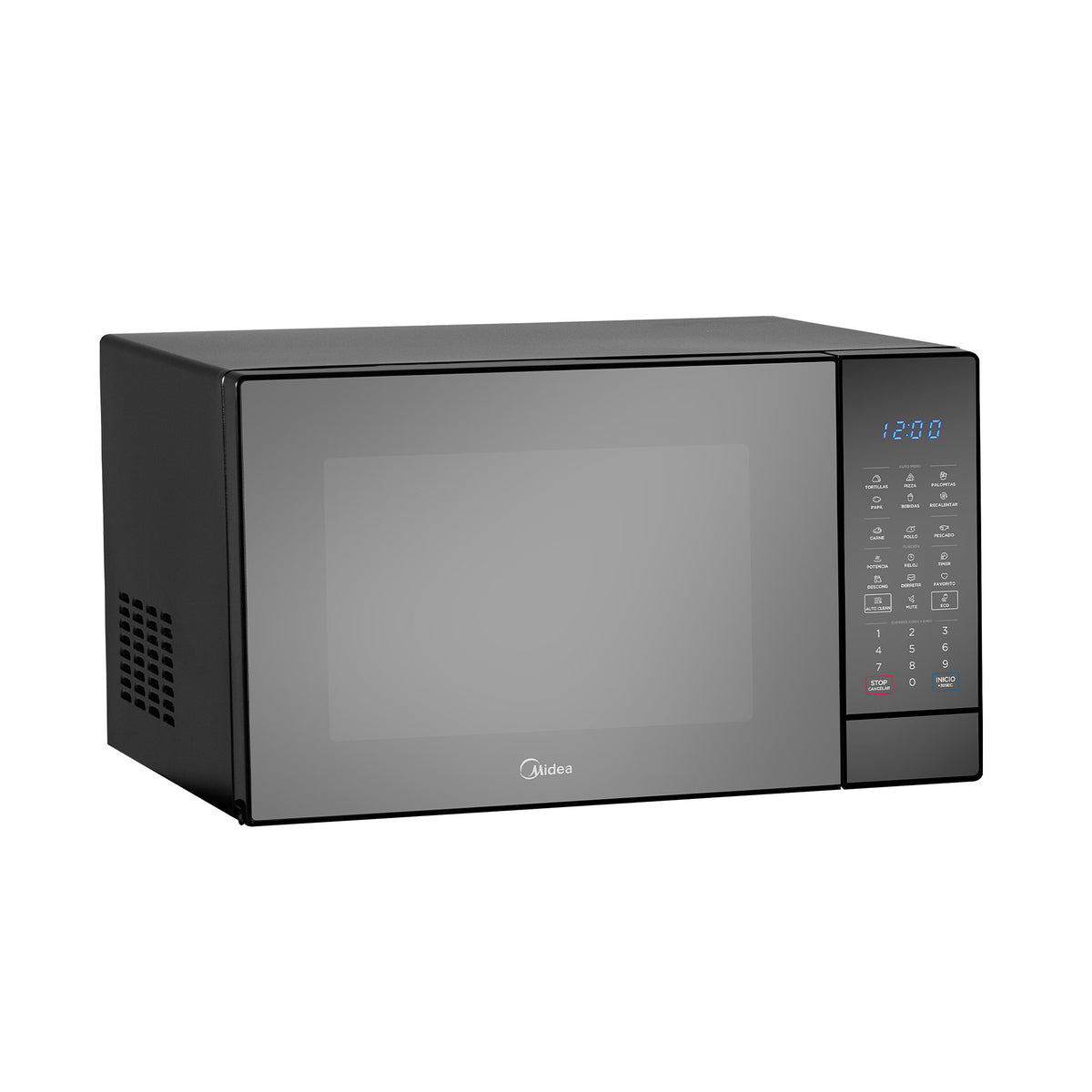 Microondas Midea 1.4 Pies SmartECO Puerta Espejo Negro