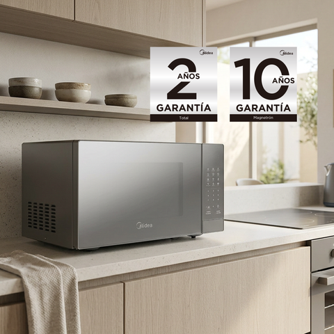 Horno Microondas Midea 0.7 pies Negro Espejo