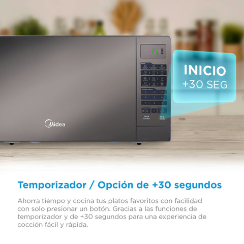 Horno Midea  Microondas De 0.7 Pies Cúbicos MMDR07S2MG